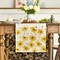 Yellow Flowers Daisy Bees Summer Table Runner, Seasonal Easter Fall Holiday Kitchen Dining Table Decoration for Home Party Indoor